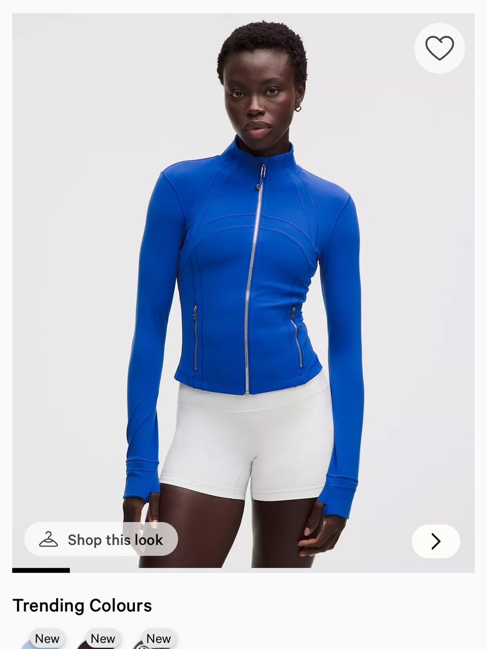 Lululemon LIGHT LILAC Define Cropped Jacket